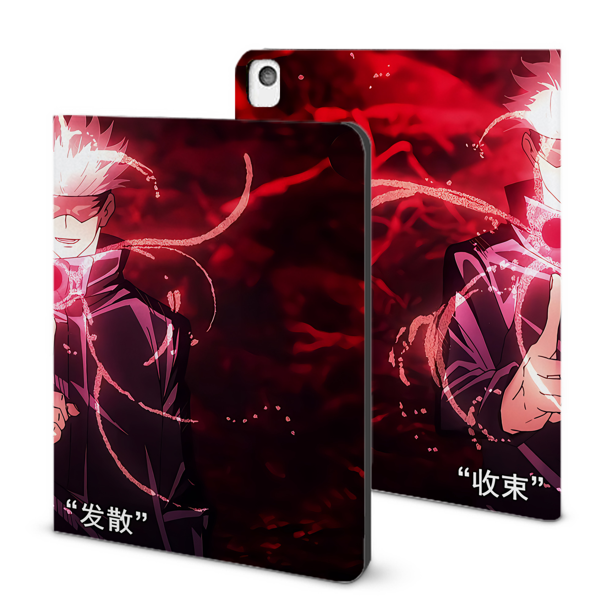 （画像用） 呪術廻戦 Jujutsu Kaisen IPadケース ペンホルダー付き ブックスタイルデザイン